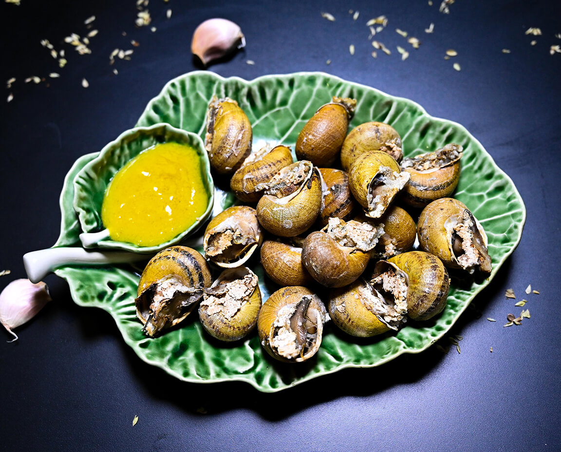 Caracoletas Assadas
