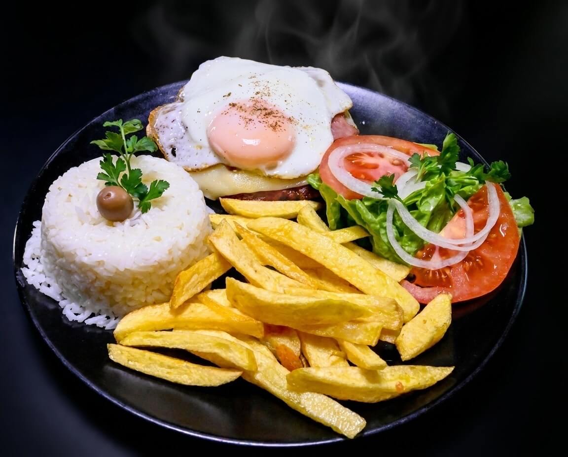 Hambúrguer Especial no Prato